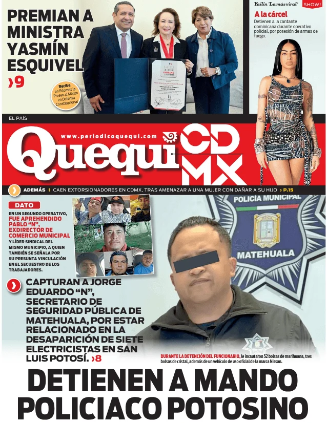 Portada de Quequi CDMX del jueves, 26 de marzo de 2026
