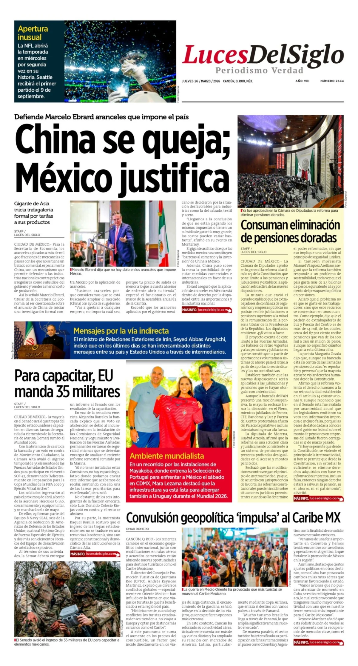 Portada de Luces del Siglo