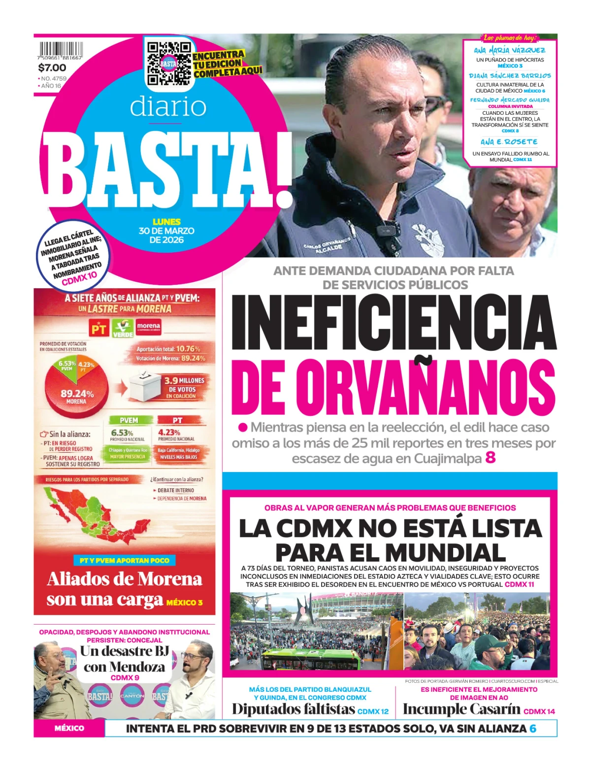 Portada de Basta! (portada)