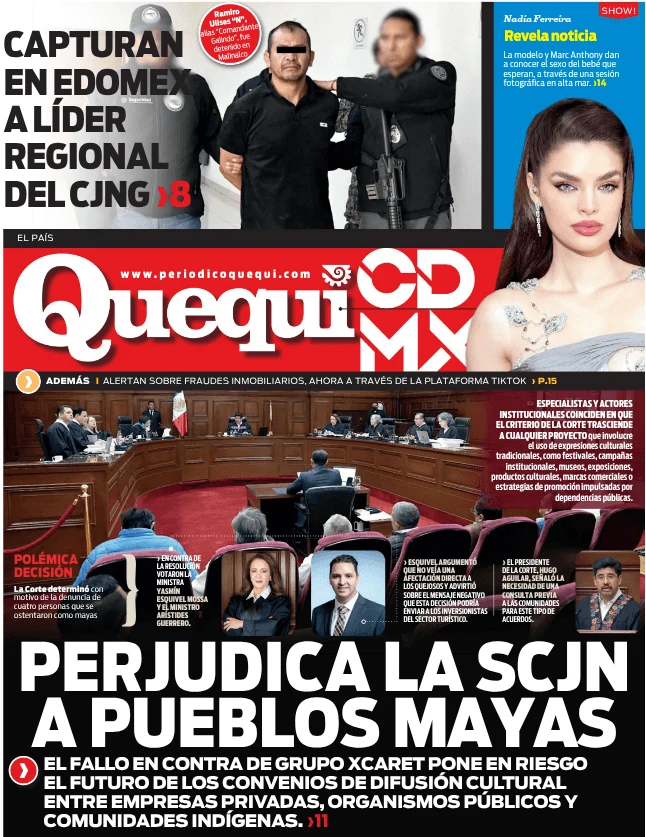 Portada de Quequi CDMX (contraportada) del lunes, 30 de marzo de 2026