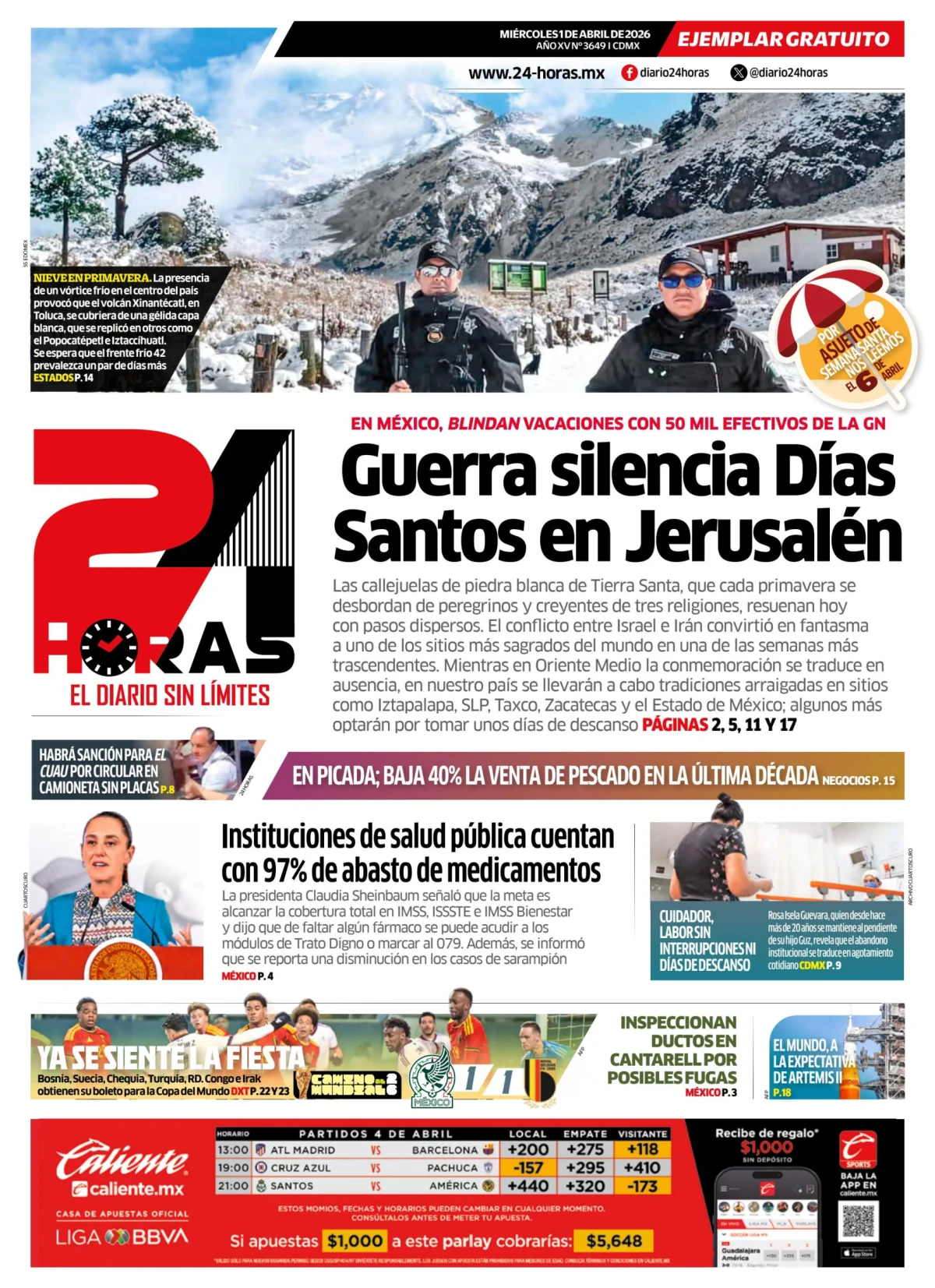 Portada de 24 Horas