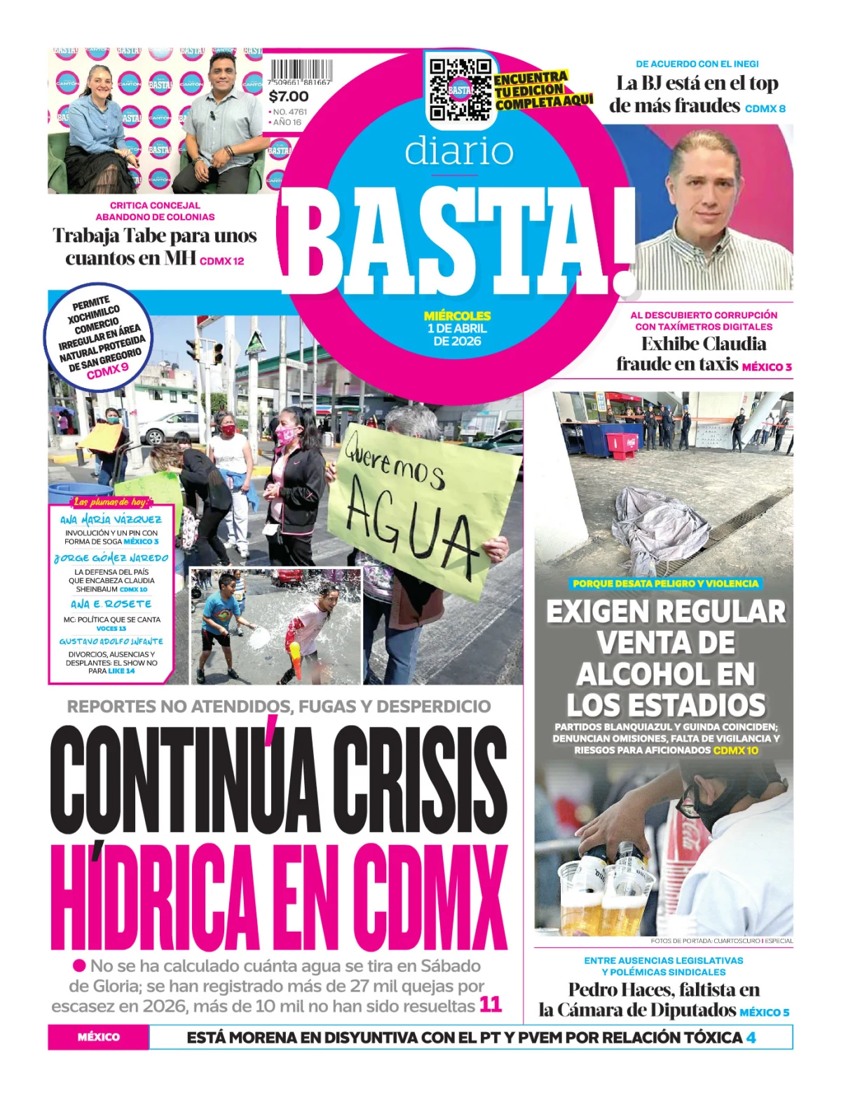 Portada de Basta! (portada)