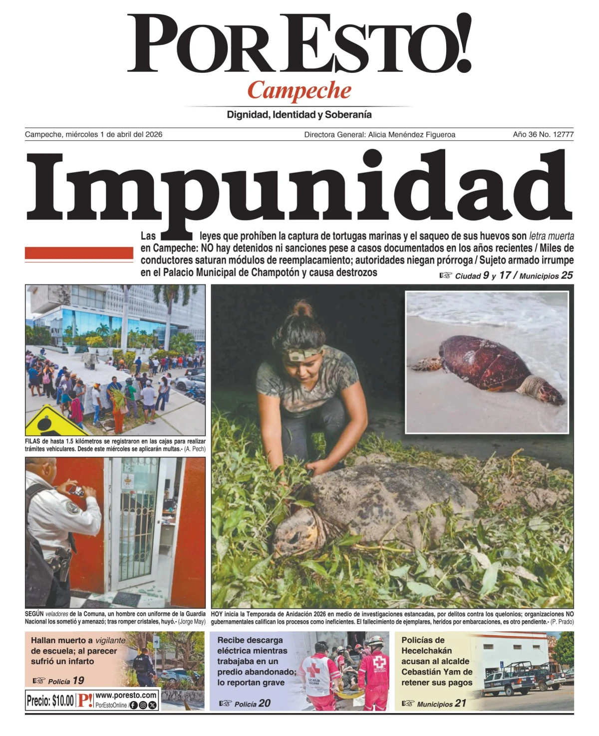 Portada de Por Esto (campeche)