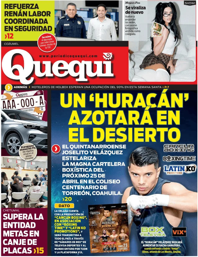 Portada de Quequi (contraportada) del jueves, 2 de abril de 2026