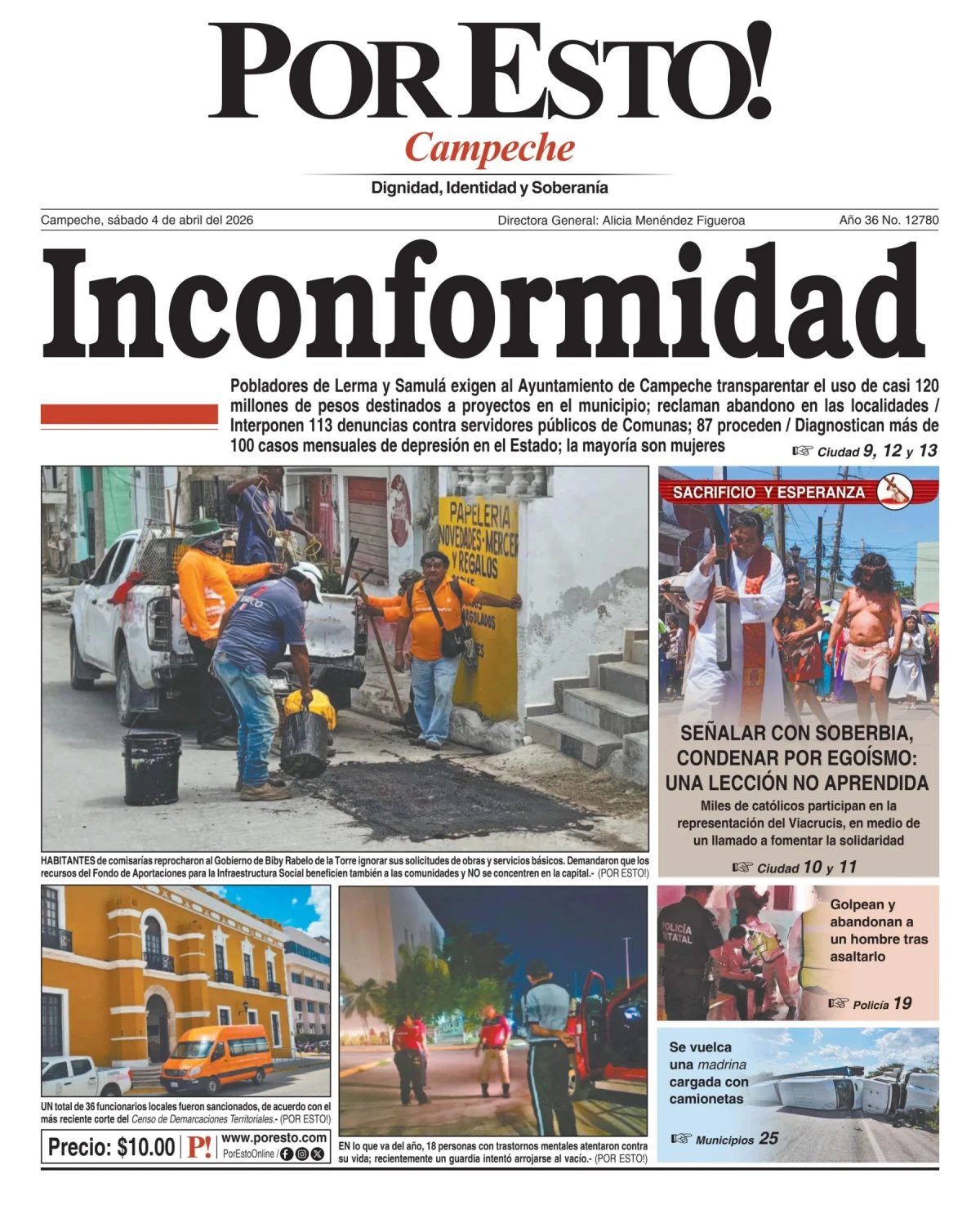 Portada de Por Esto (campeche)