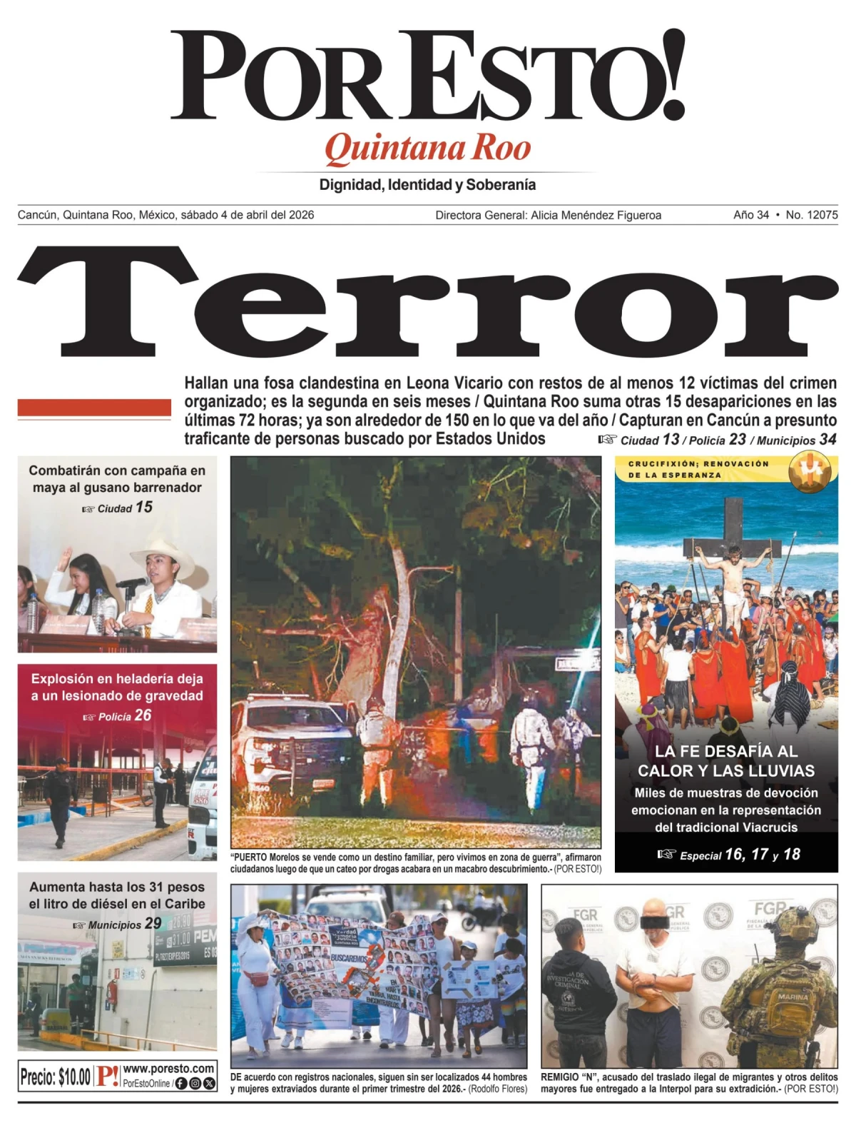 Portada de Por Esto (quintana Roo Cancun)