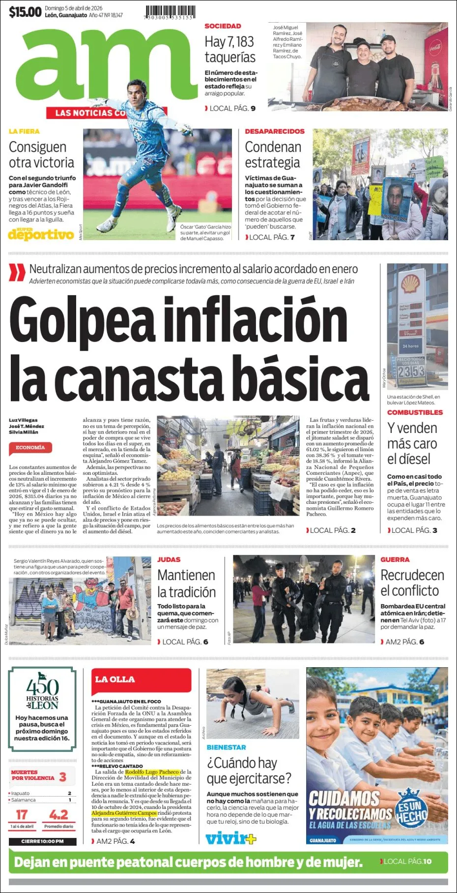 Portada de Am Corredor Industrial del domingo, 5 de abril de 2026