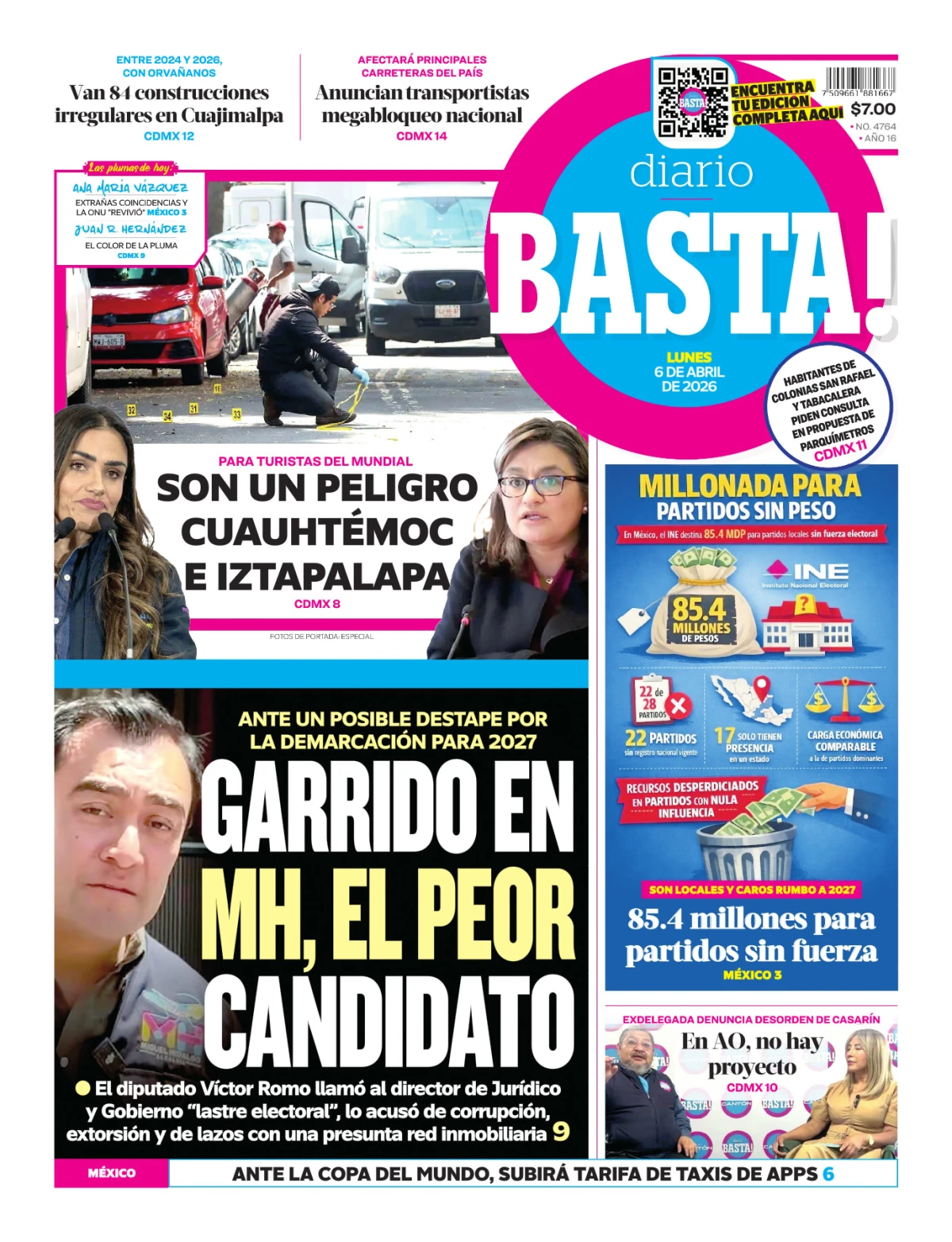 Portada de Basta! (portada)