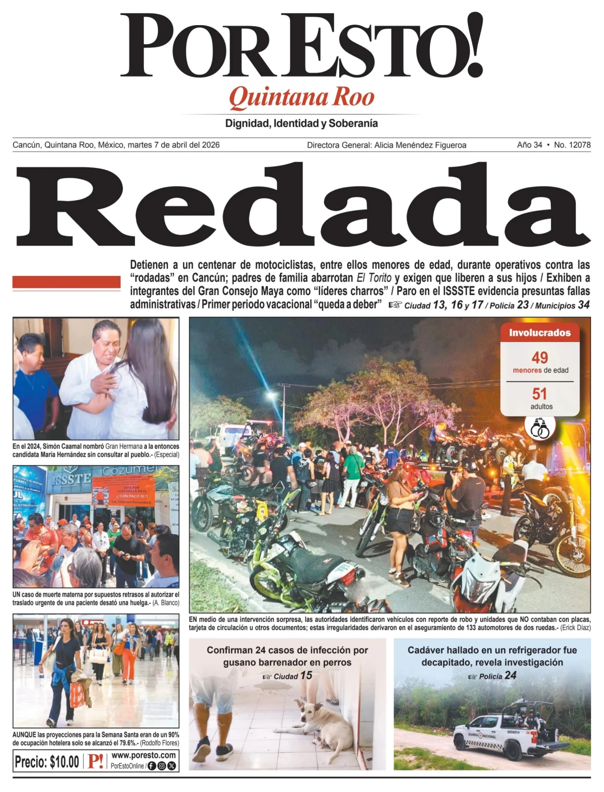 Portada de Por Esto (quintana Roo Cancun)
