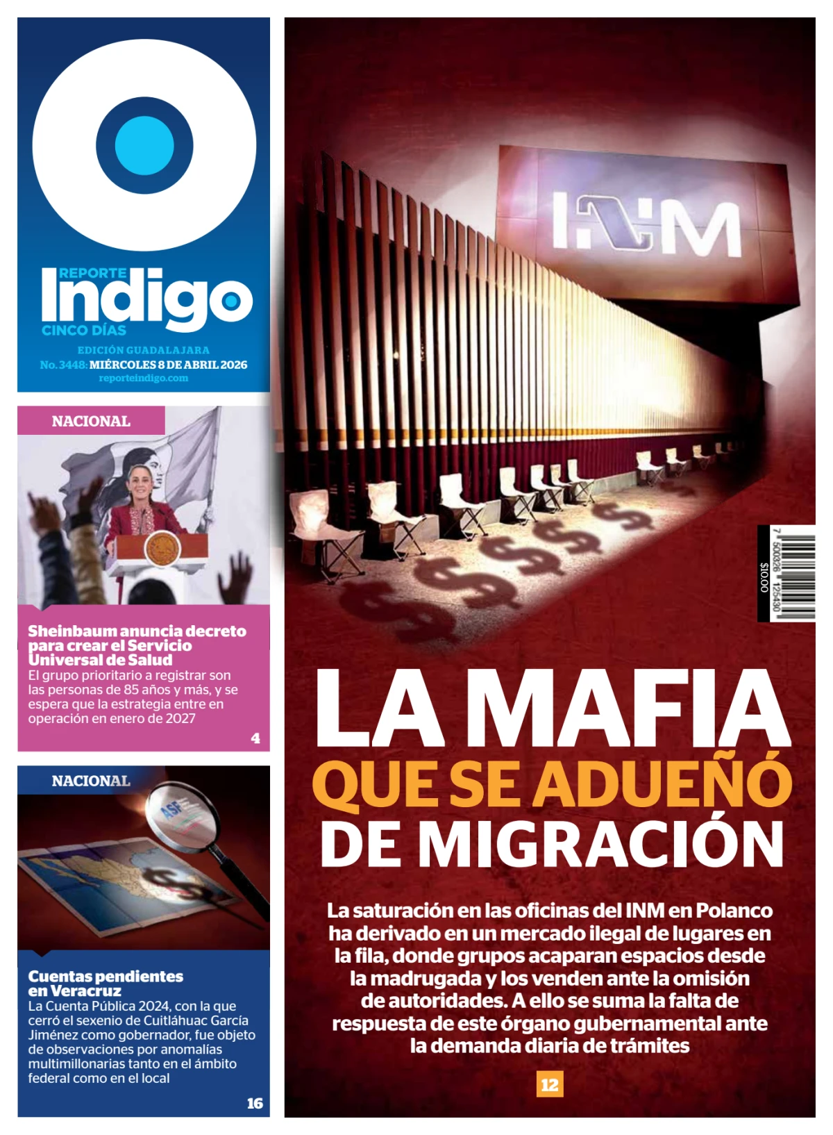 Portada de Reporte Indigo Guadalajara del miércoles, 8 de abril de 2026
