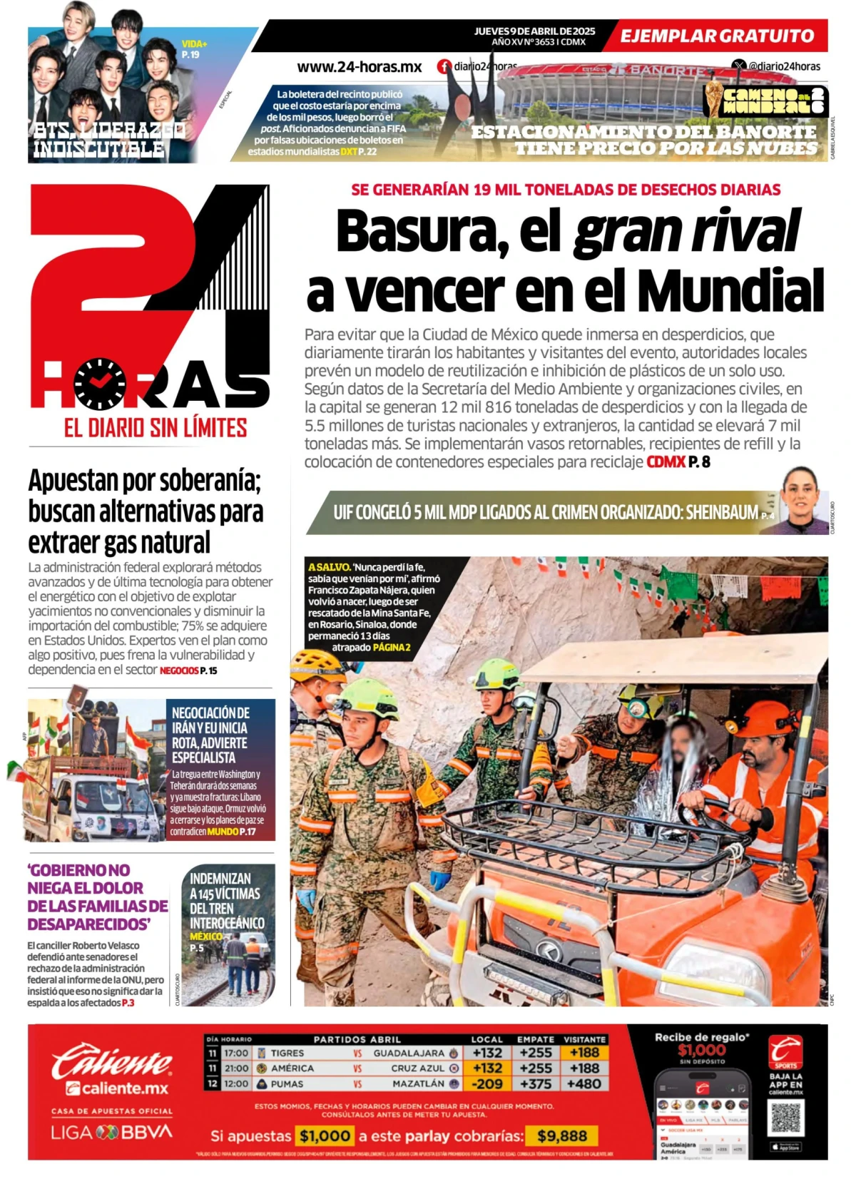Portada de 24 Horas