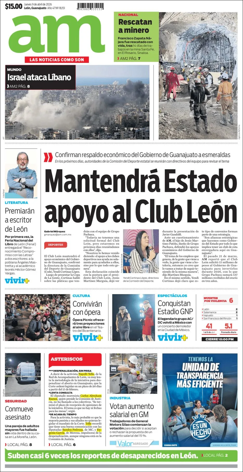 Portada de Am Corredor Industrial del jueves, 9 de abril de 2026