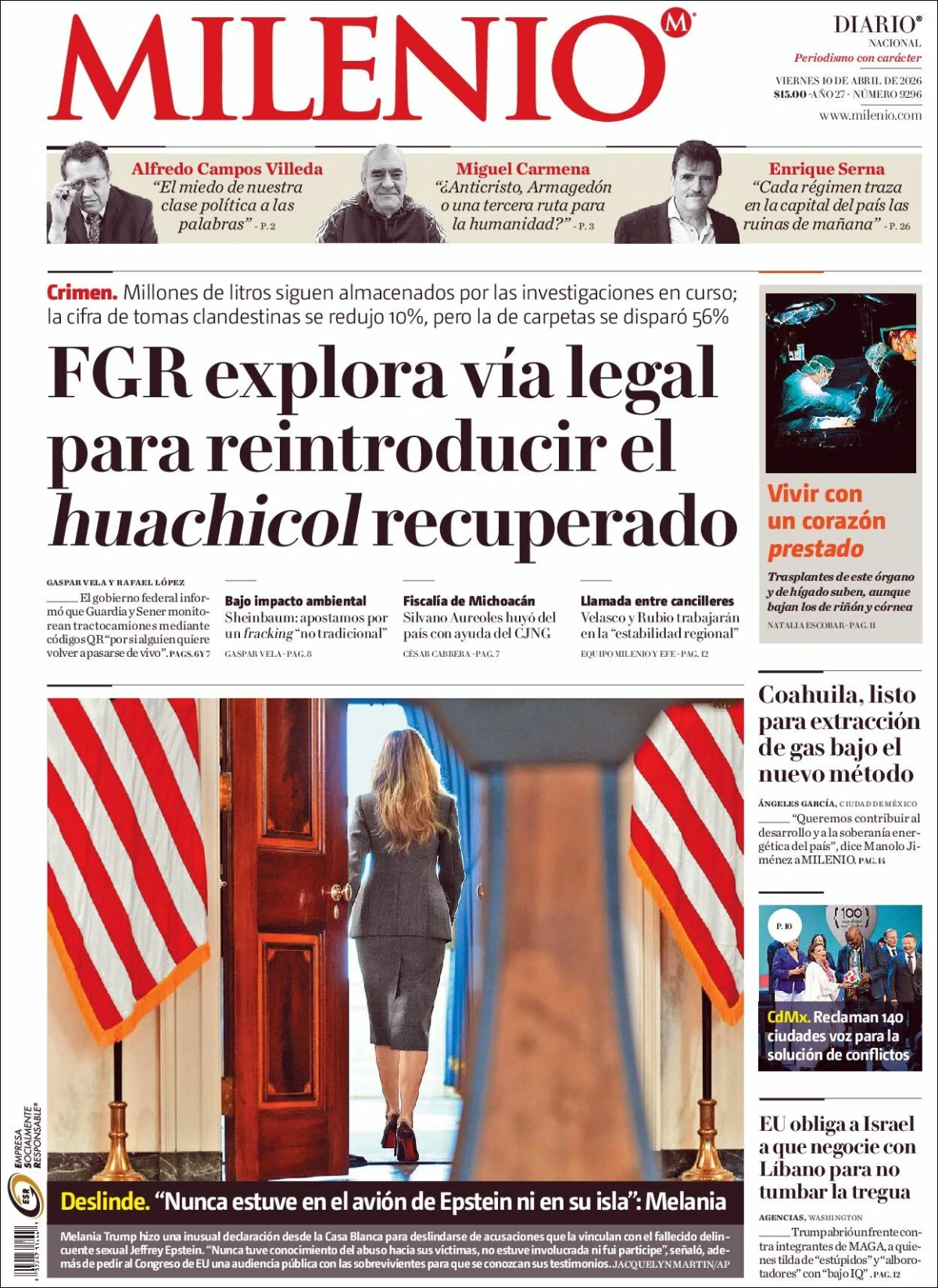 Portada de Milenio