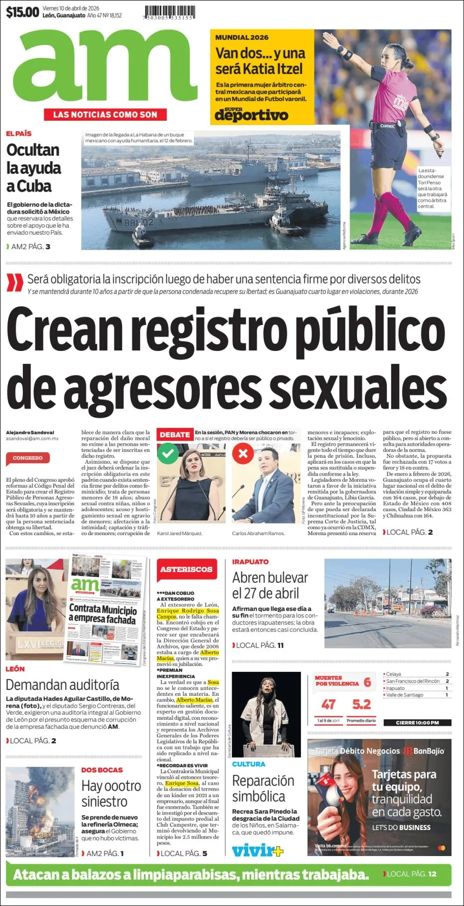 Portada de Am Corredor Industrial del viernes, 10 de abril de 2026