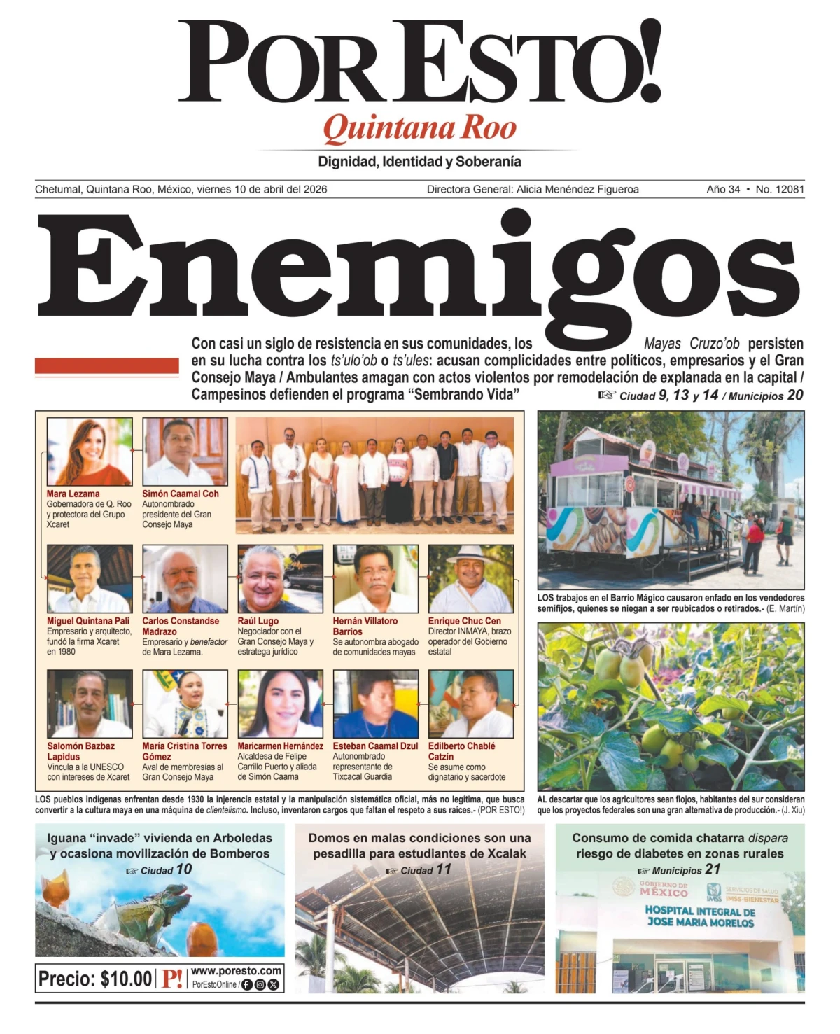 Portada de Por Esto (quintana Roo Chetumal)