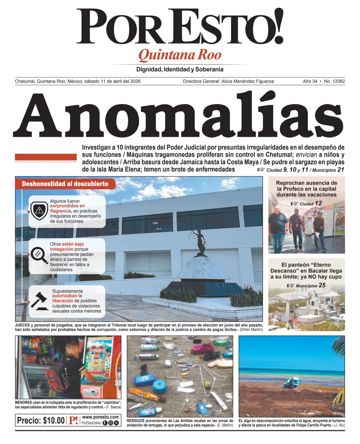Portada de Por Esto (quintana Roo Chetumal)