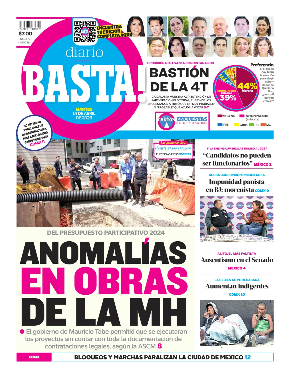 Portada de Basta! (portada)
