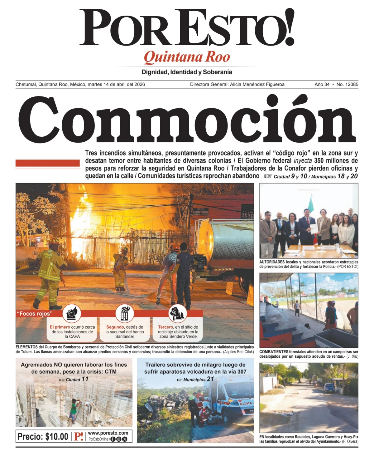 Portada de Por Esto (quintana Roo Chetumal)