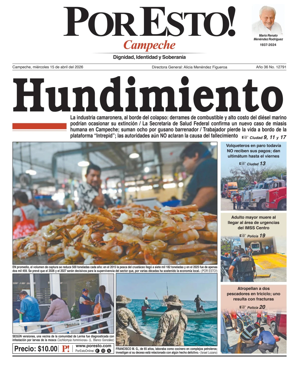 Portada de Por Esto (campeche)
