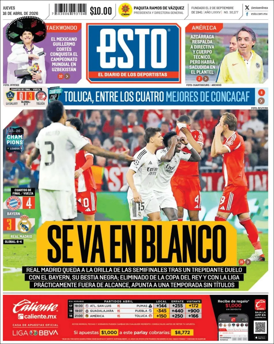 Portada de Esto del jueves, 16 de abril de 2026