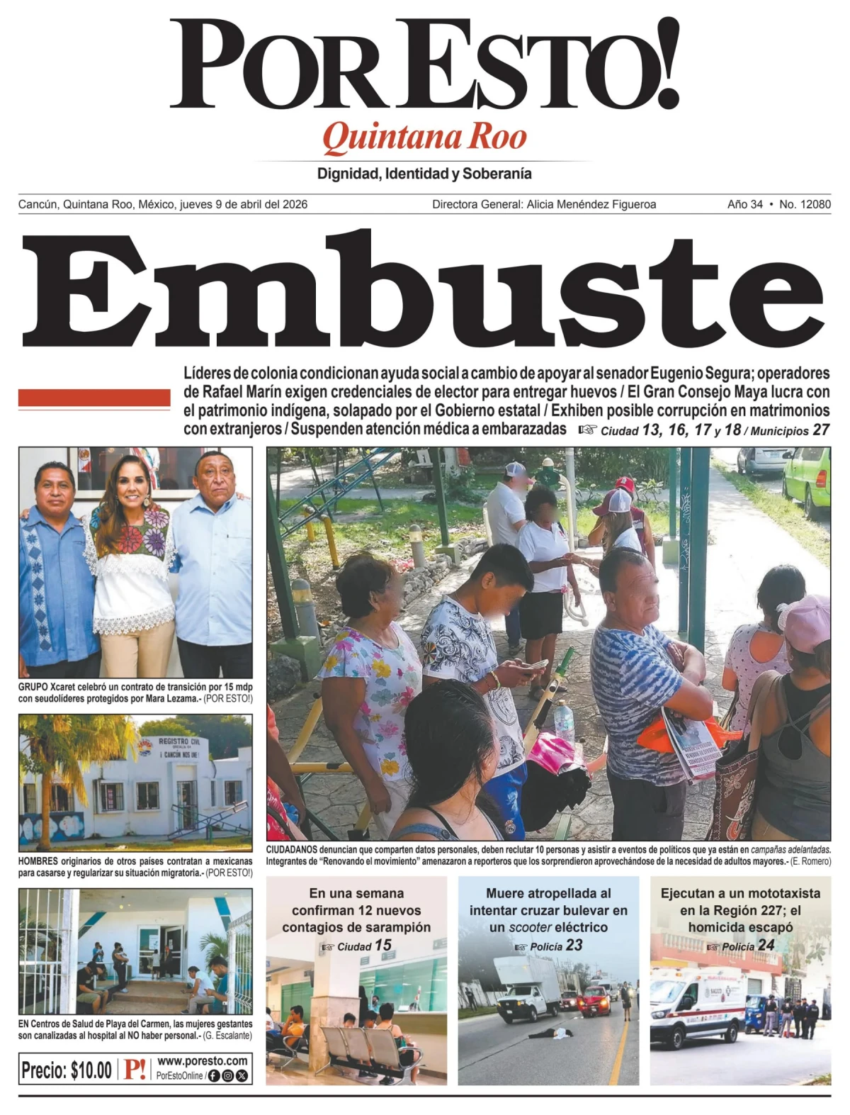 Portada de Por Esto (quintana Roo Cancun)