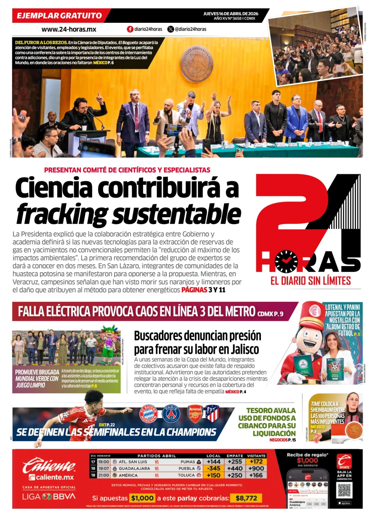 Portada de 24 Horas