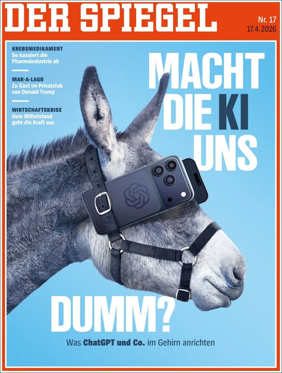 Portada de Der Spiegel del viernes, 17 de abril de 2026