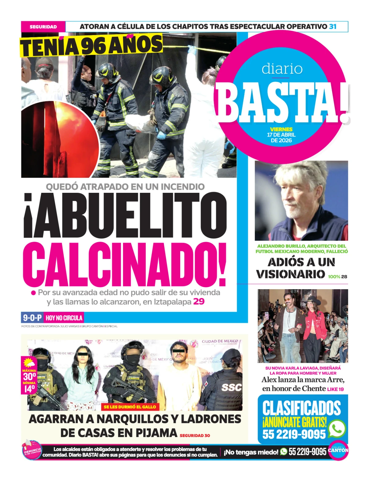 Portada de Basta! (contraportada)