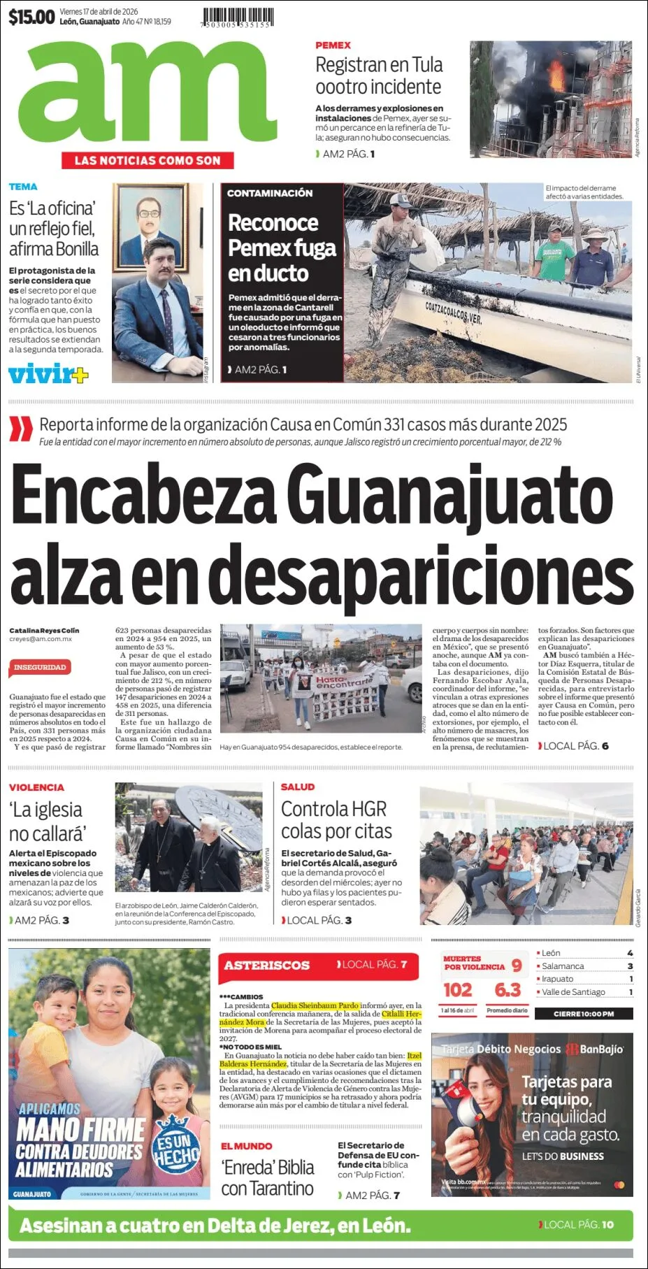 Portada de Am Corredor Industrial del viernes, 17 de abril de 2026