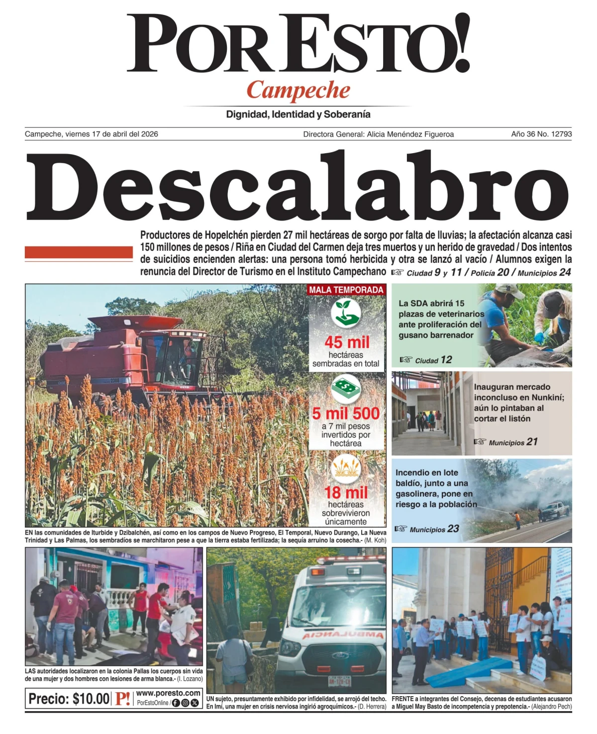 Portada de Por Esto (campeche)
