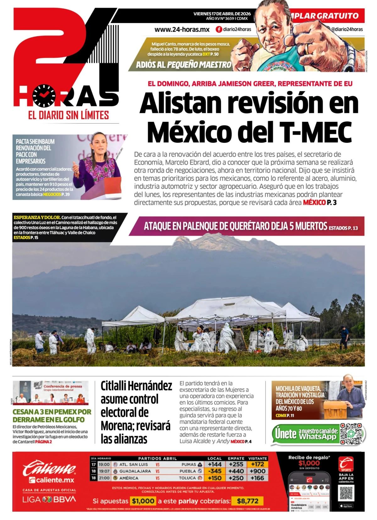 Portada de 24 Horas
