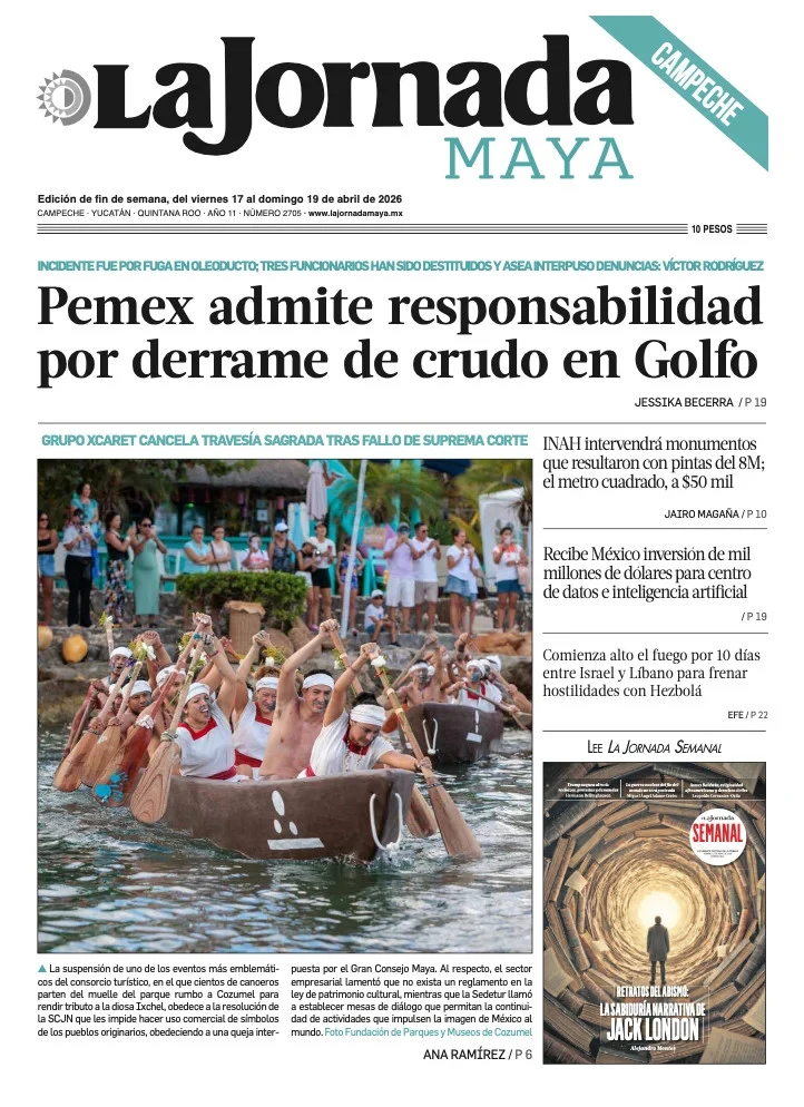 Portada de La Jornada Maya Campeche del viernes, 17 de abril de 2026