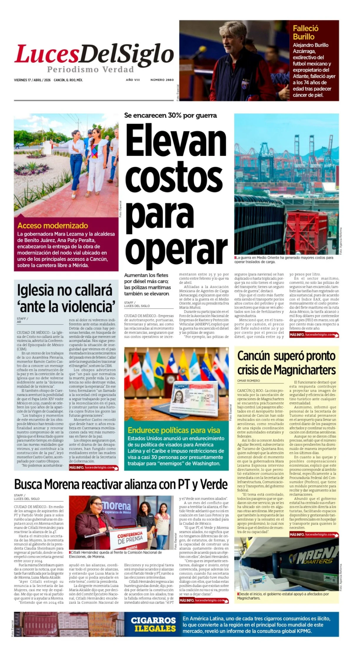 Portada de Luces del Siglo