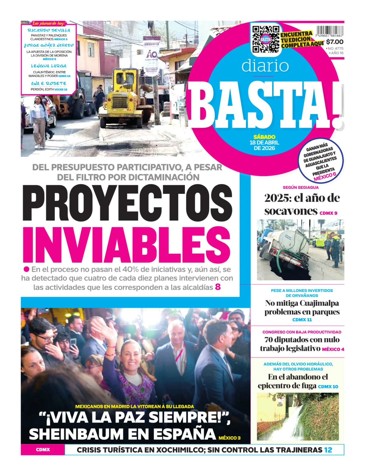 Portada de Basta! (portada)