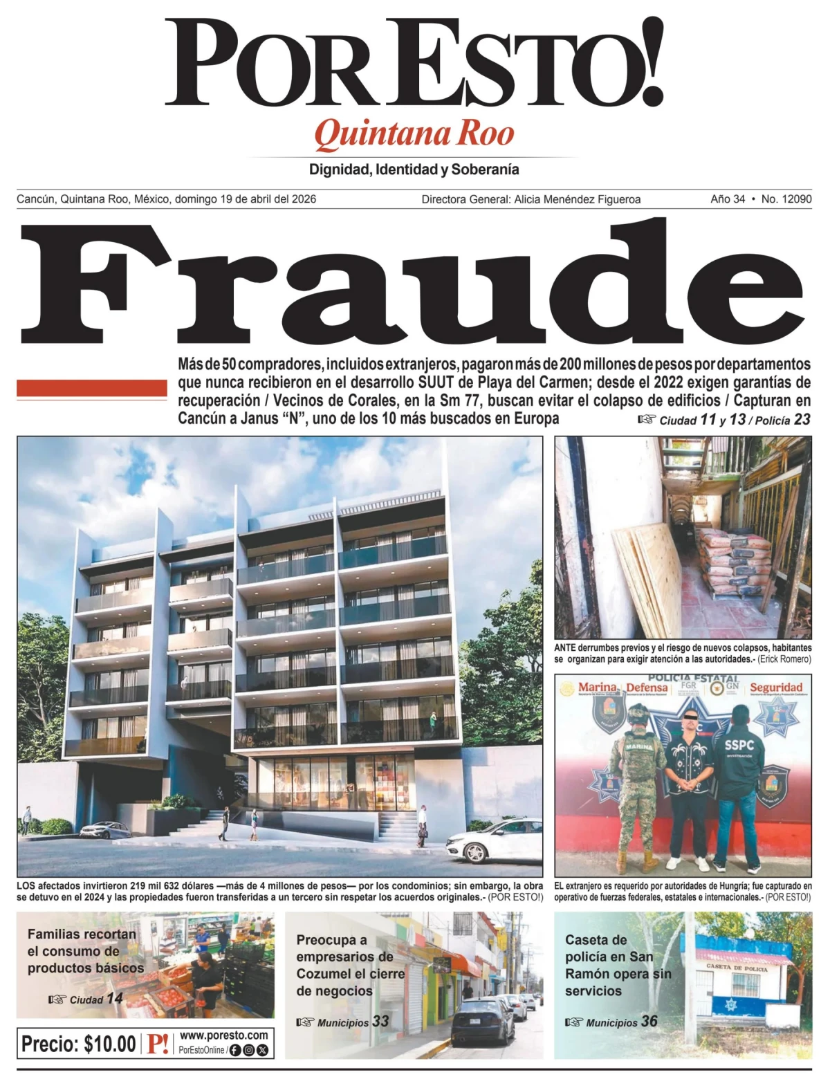 Portada de Por Esto (quintana Roo Cancun)