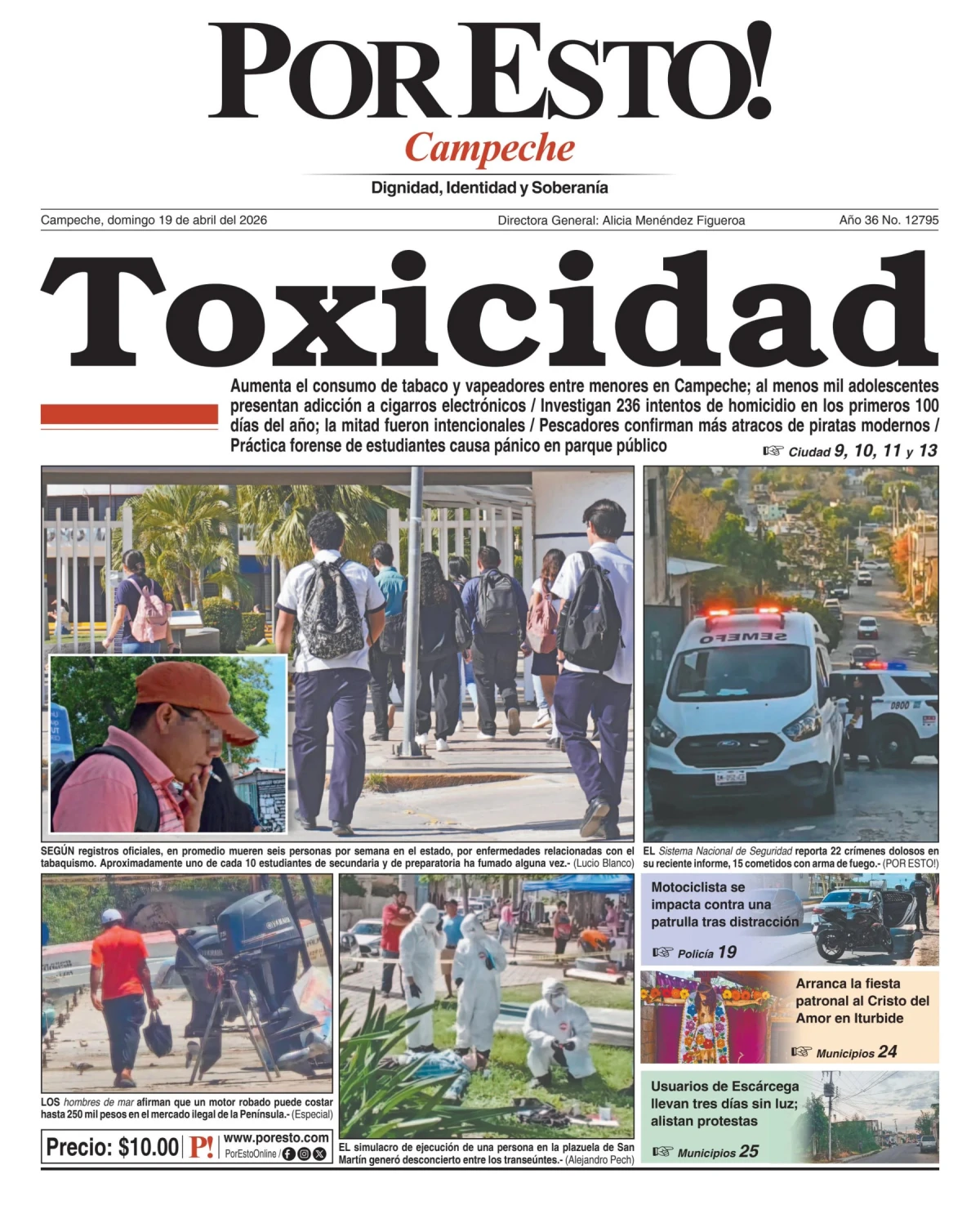 Portada de Por Esto (campeche)