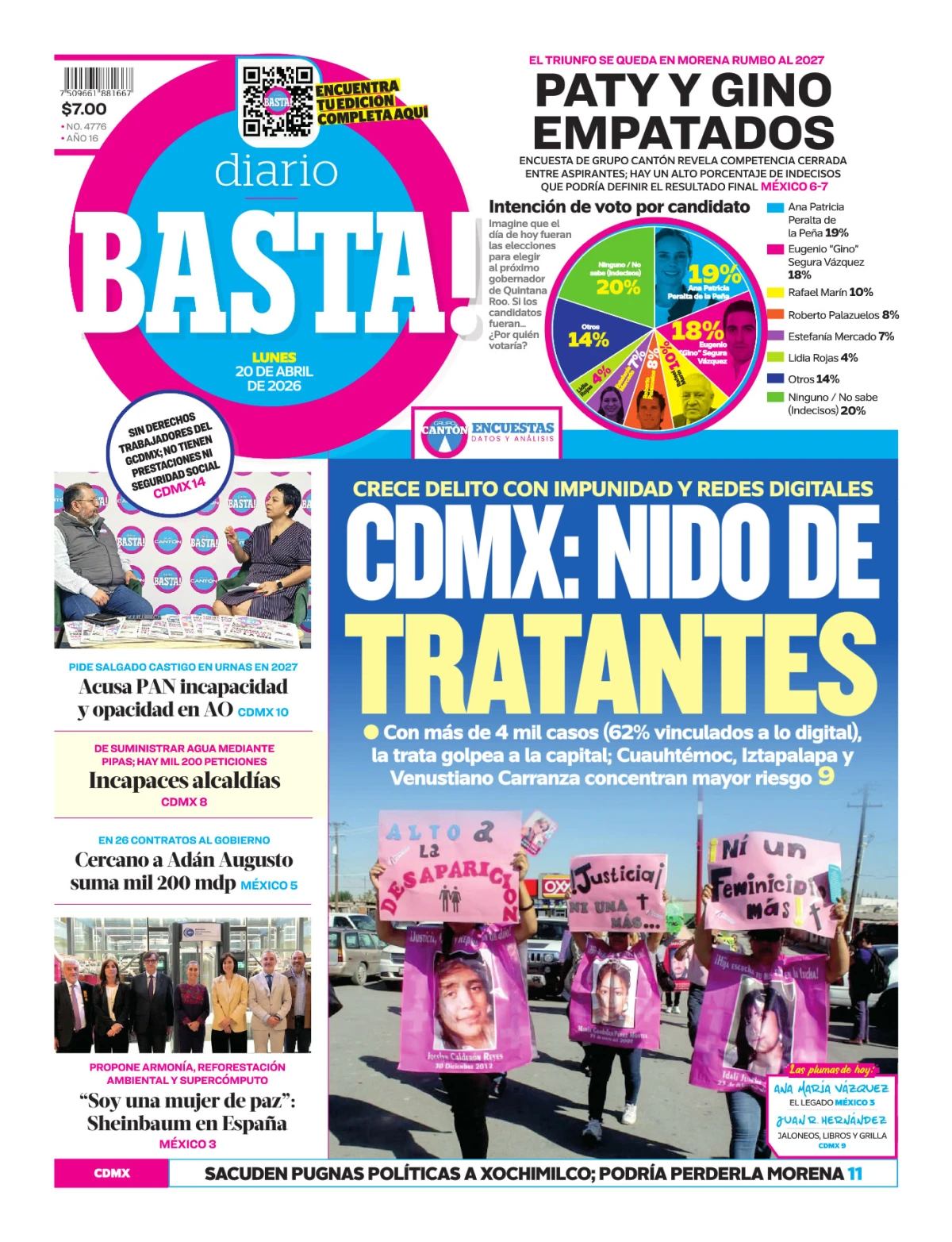 Portada de Basta! (portada)