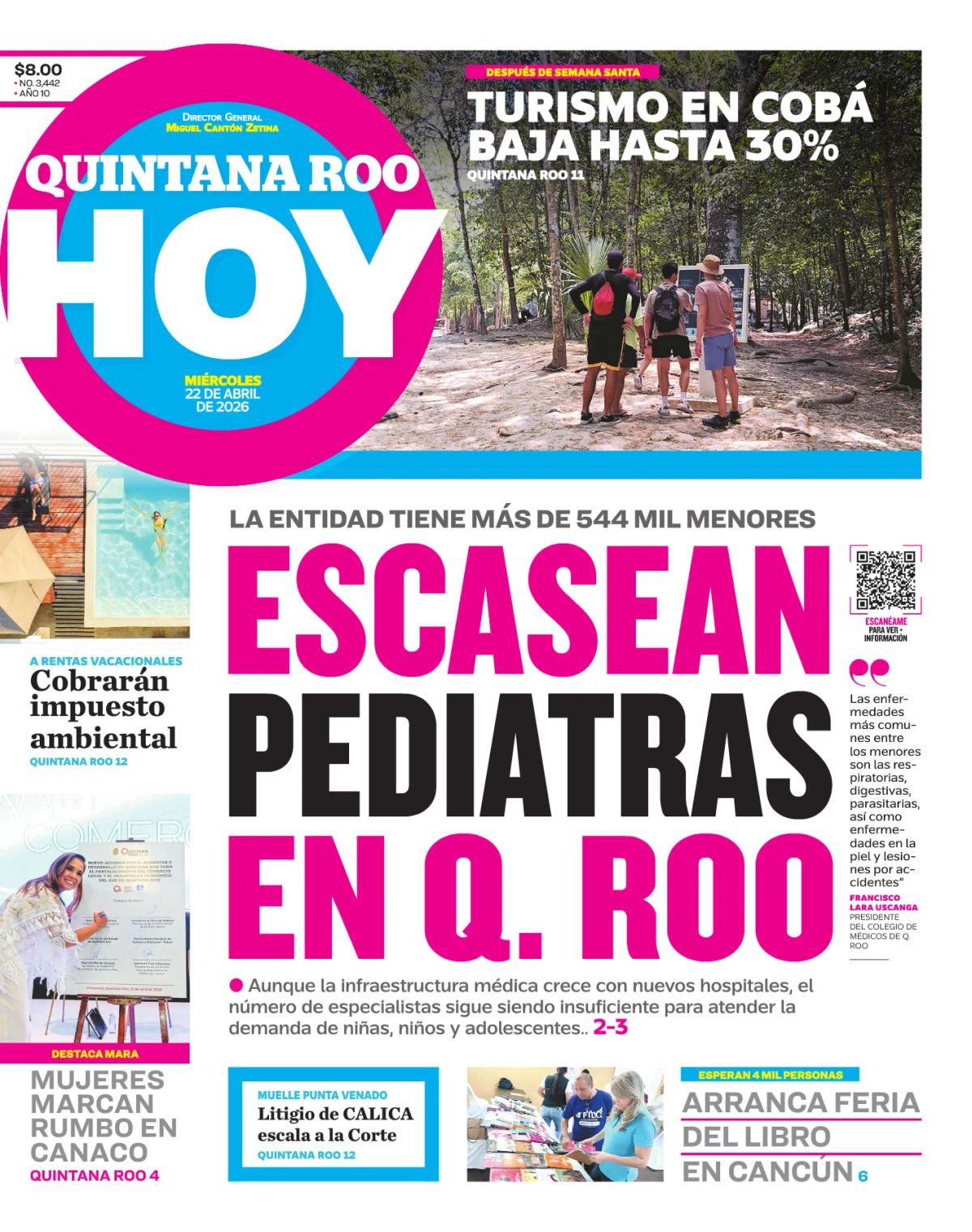 Portada de Quintana Roo Hoy (portada)