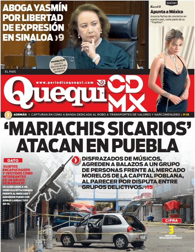 Portada de Quequi CDMX (contraportada) del miércoles, 22 de abril de 2026