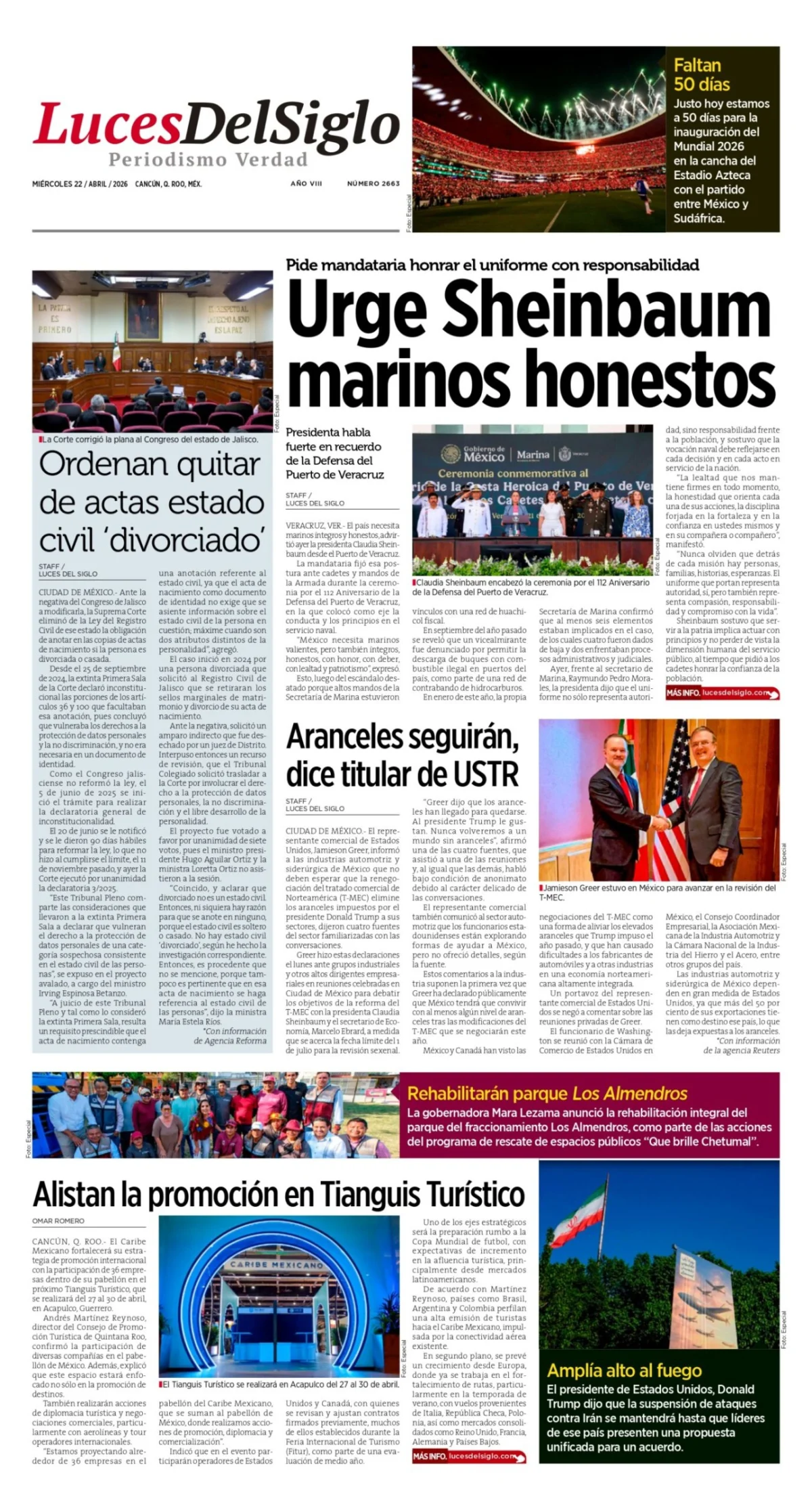 Portada de Luces del Siglo