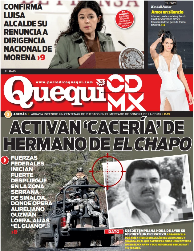 Portada de Quequi CDMX (contraportada) del jueves, 23 de abril de 2026