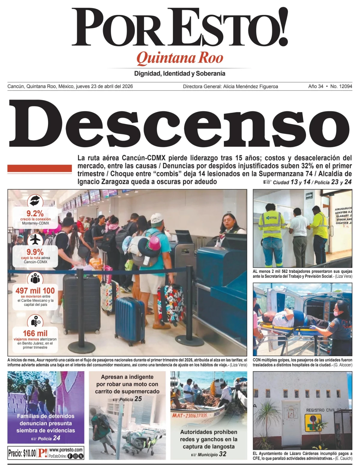 Portada de Por Esto (quintana Roo Cancun)
