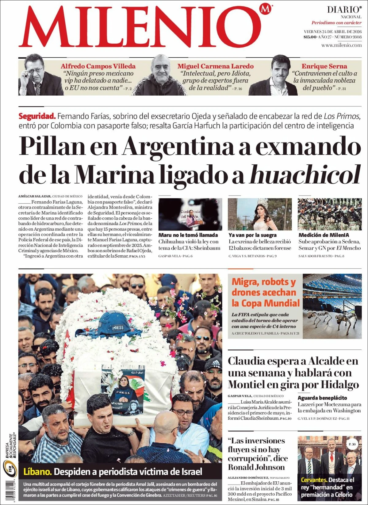 Portada de Milenio