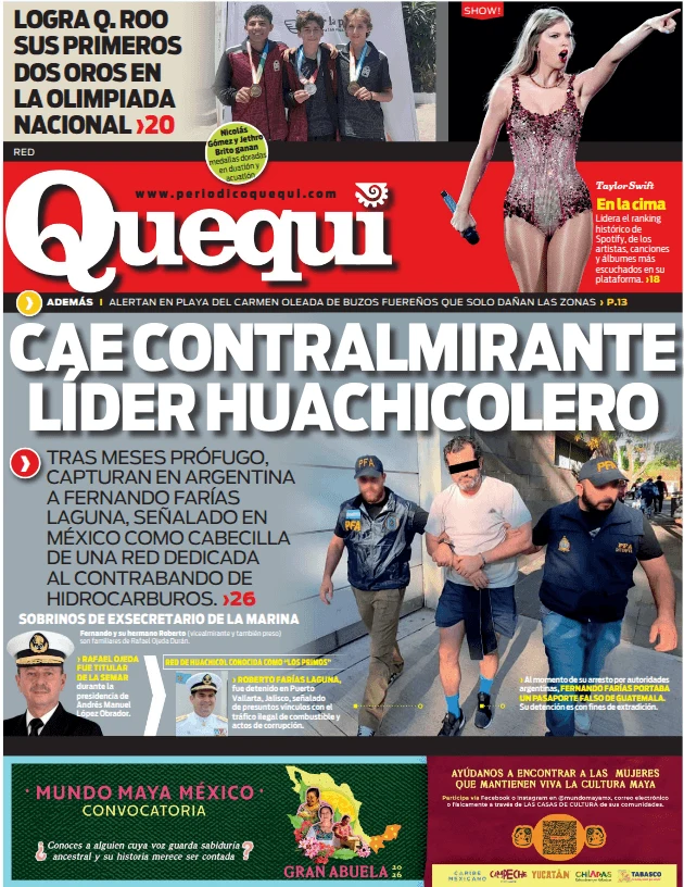 Portada de Quequi (contraportada) del viernes, 24 de abril de 2026