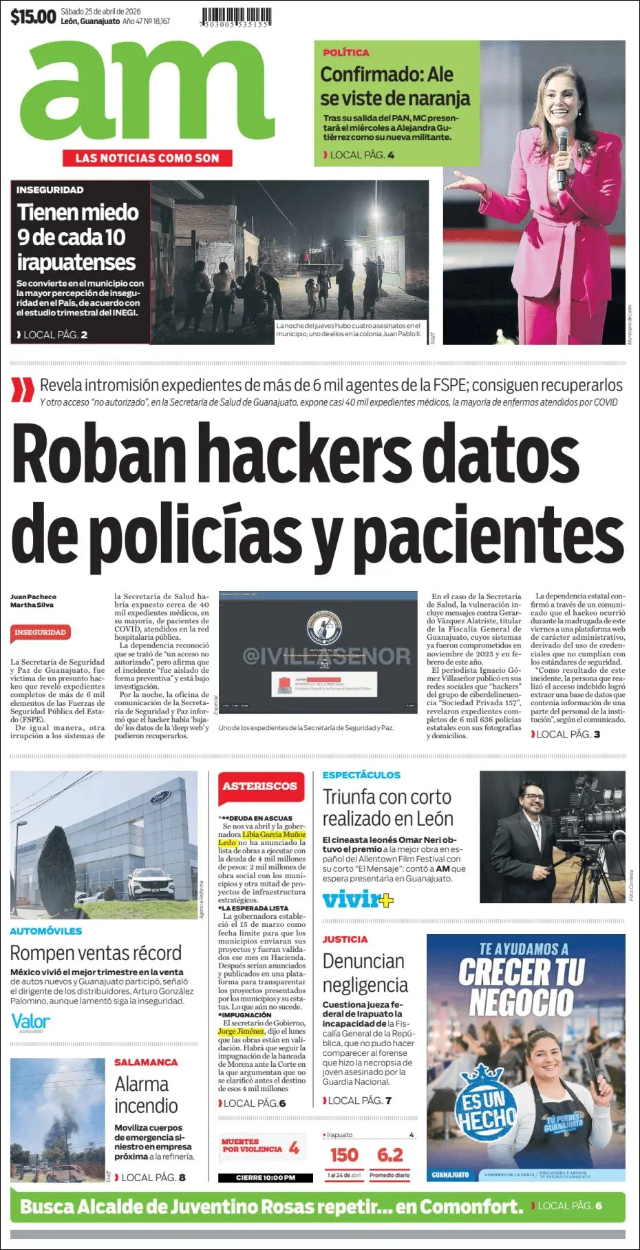 Portada de Am Corredor Industrial del sábado, 25 de abril de 2026