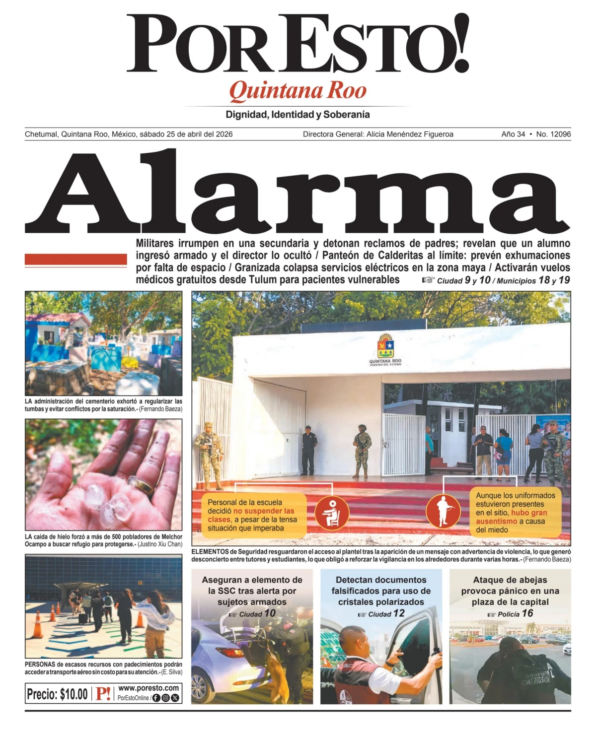 Portada de Por Esto (quintana Roo Chetumal)
