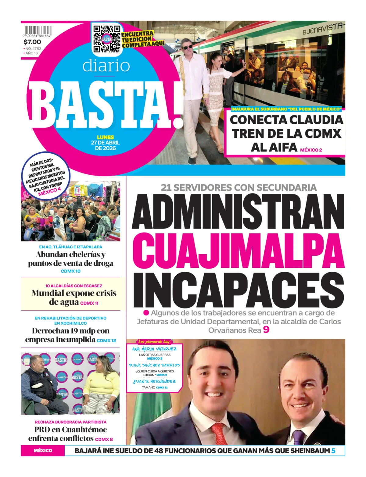 Portada de Basta! (portada)