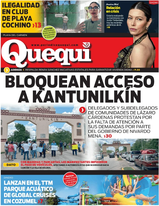Portada de Quequi (contraportada) del miércoles, 29 de abril de 2026