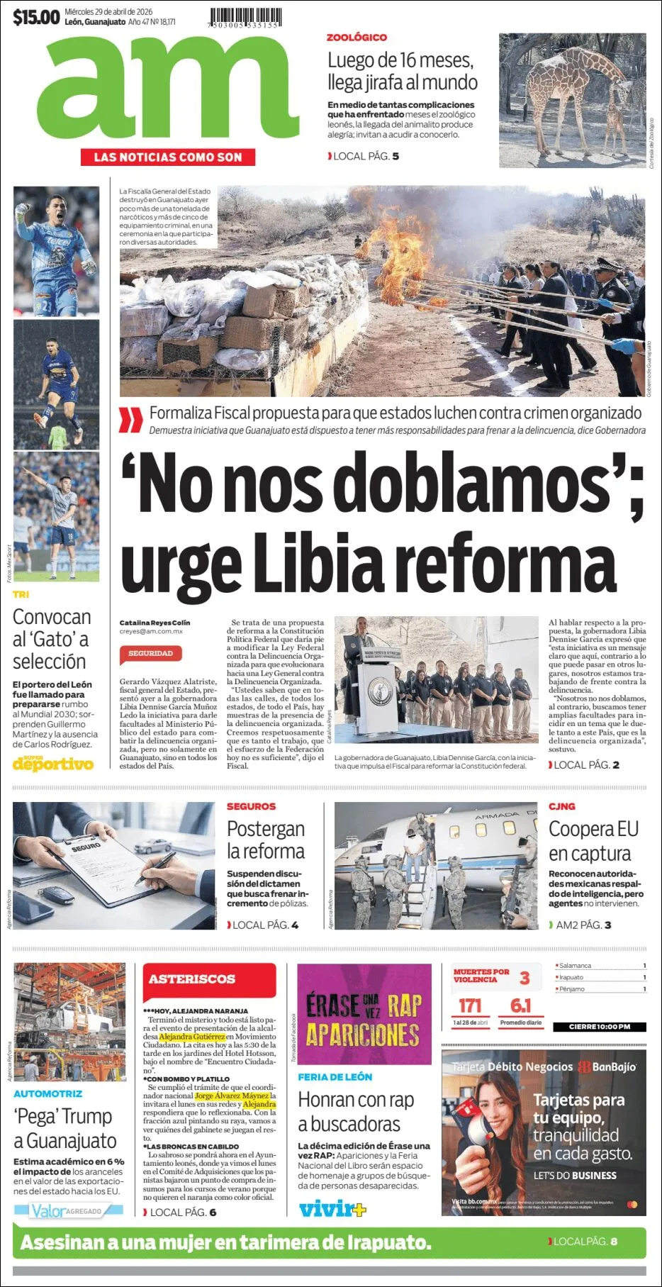 Portada de Am Corredor Industrial del miércoles, 29 de abril de 2026
