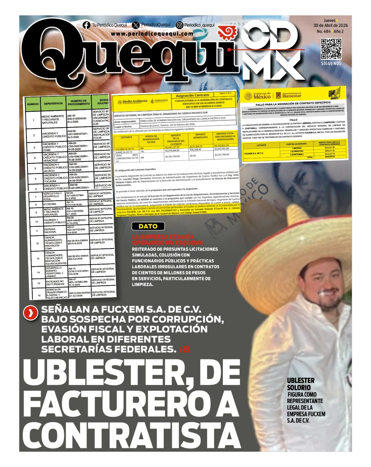 Portada de Quequi CDMX del jueves, 30 de abril de 2026
